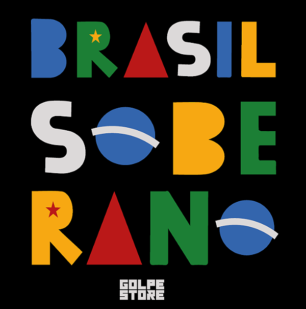 Adesivo Quadrado Brasil Soberano - 20cm x 20cm