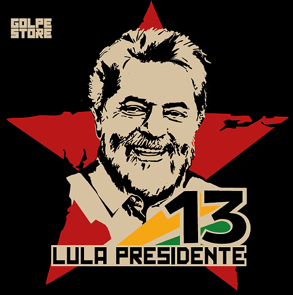 Adesivo Quadrado Lula Presidente - 20cm x 20cm
