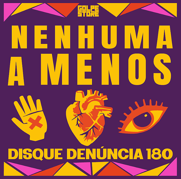Adesivo Quadrado Nenhuma Mulher a Menos - 20cm x 20cm