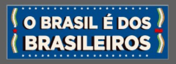 Adesivo Horizontal Brasil dos Brasileiros - 30cmx 10cm