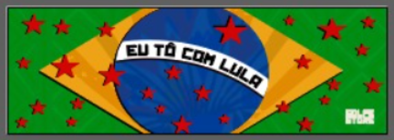 Adesivo Horizontal Brasil Estrelado - 30cm x 10cm