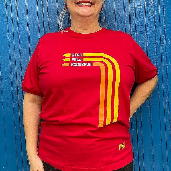 Camiseta Lula Punho Siga Pela Esquerda
