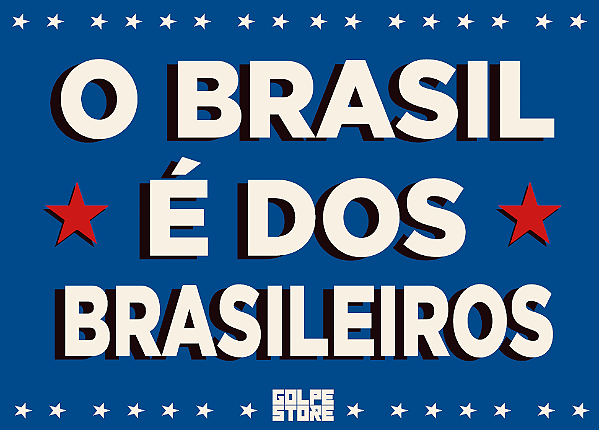 Adesivo Pequeno Brasil dos Brasileiros - 6,5 x 9,0