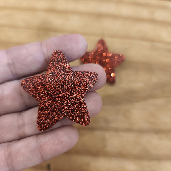 Brinco Estrela Glitter - Grande
