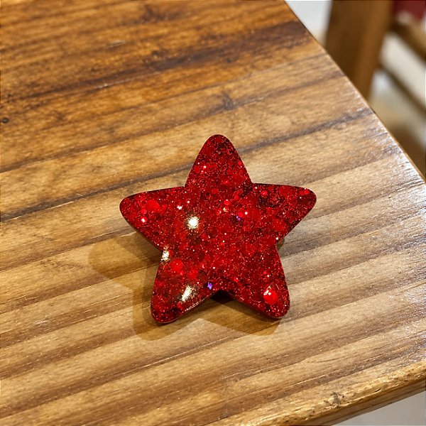 Broche Estrela Glitter