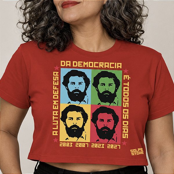 Cropped Lula Pop Art