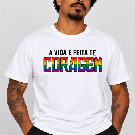 Camiseta Coragem LGBTQIA+