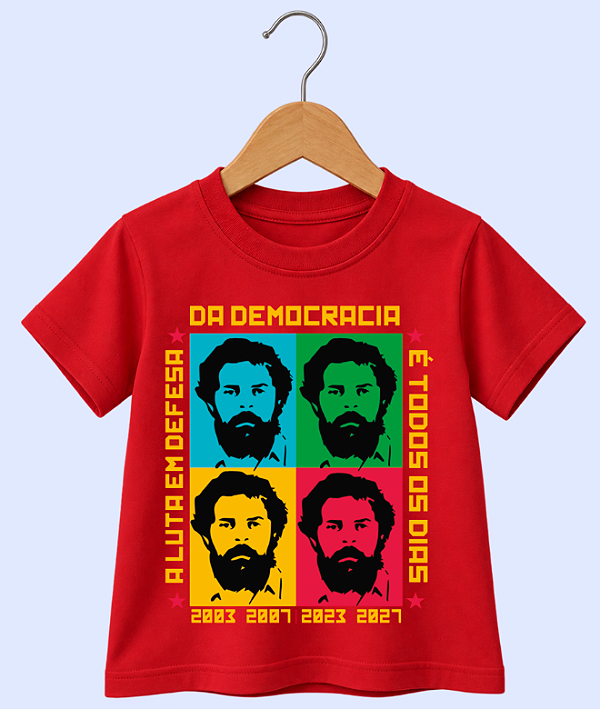 Camiseta Lula Pop Art Infantil