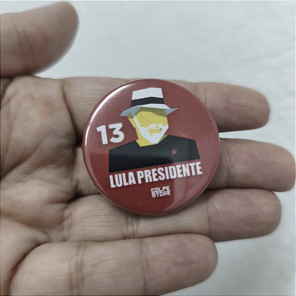 Botton Lula Chapéu Carvall - 3,5cm