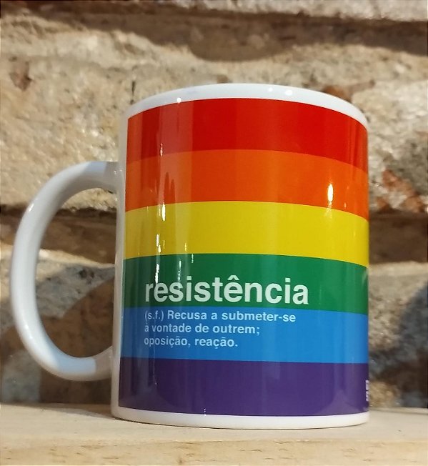Caneca LGBTQIA+ Resistência