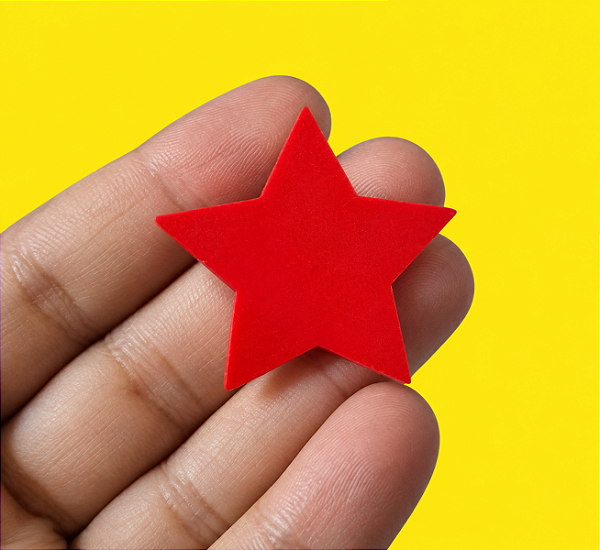 Broche Estrela Acrílico