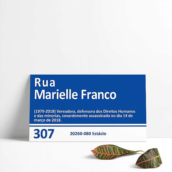 Painel Placa Marielle