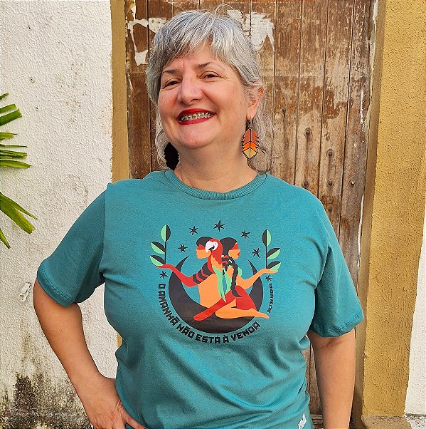 Camiseta Meio Ambiente Ecologia Ailton Krenak