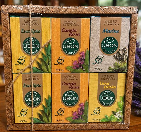 Kit com 6 Sabonetes Ubon 100g