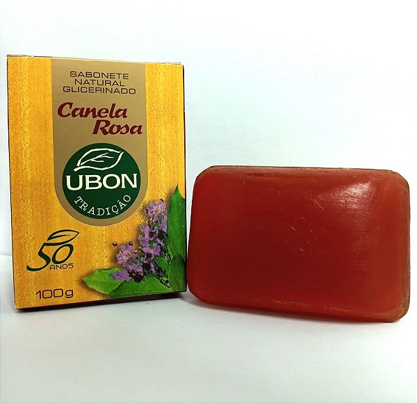 Sabonete Natural Glicerinado Ubon Canela Rosa 100g