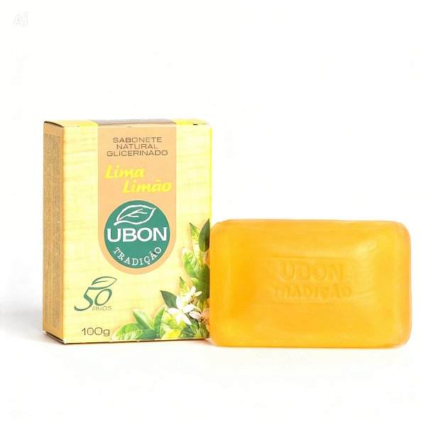 Sabonete Natural Glicerinado Ubon Lima Limão 100g