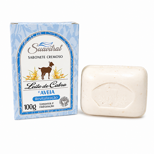Sabonete Cremoso Suavitrat Leite de Cabra e Aveia 100g