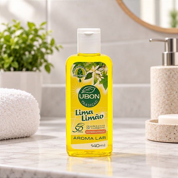 Odorizante de Ambiente Ubon Aroma Lar Lima Limão 140ml