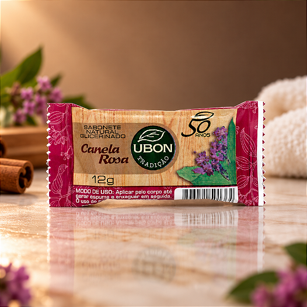 Sabonete Flow Pack Ubon Canela Rosa 12g