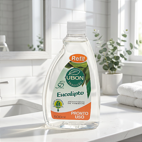REFIL - Aromatizante de Ambiente Ubon Pronto Uso Eucalipto 500ml