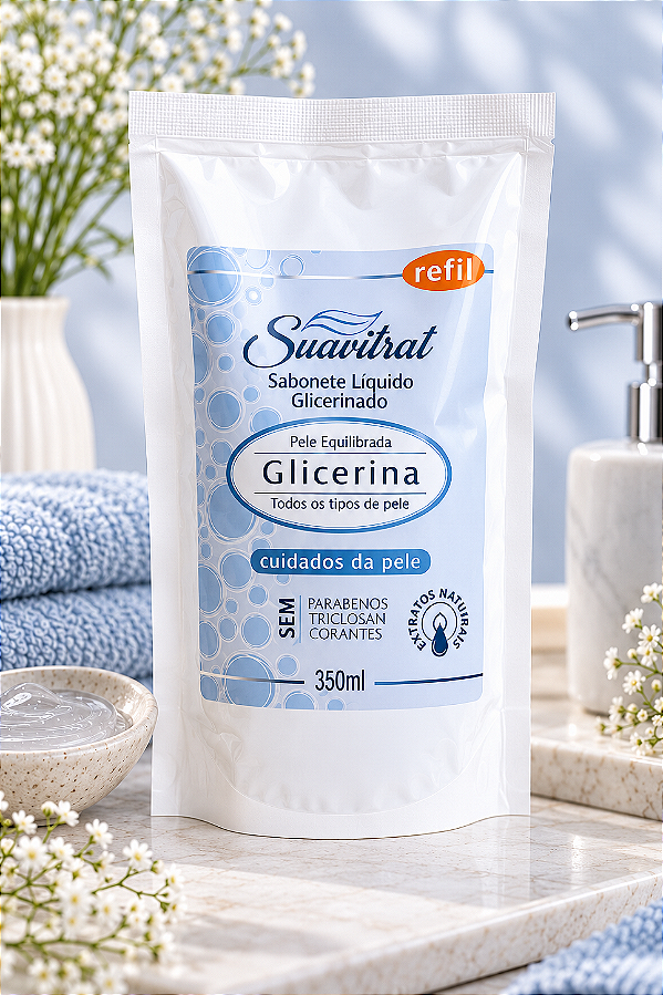 REFIL - Sabonete Líquido Suavitrat Glicerina 350ml