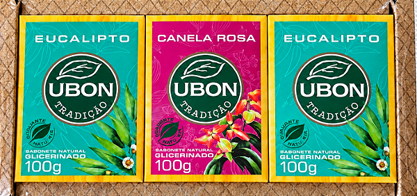 Kit com 3 Sabonetes Ubon 100g