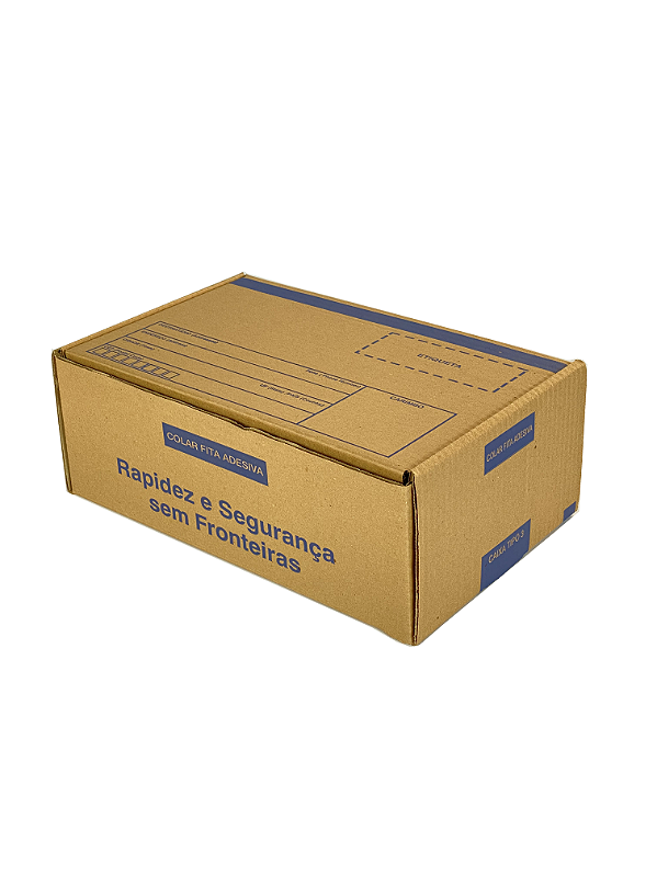 Caixa 0 Parda Modelo Remetente/Destinatário 14x10x5,5 - Pct com 50 Unidades