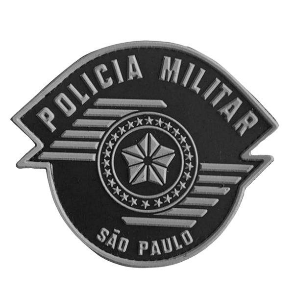 Símbolo Patch  Emborrachado Insígnia Polícia Militar