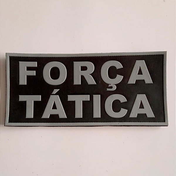 Patch Emborrachado Para Colete Força Tática