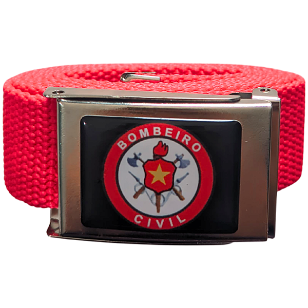 Cinto Tático Para Bombeiro Civil - Resinado Vermelho