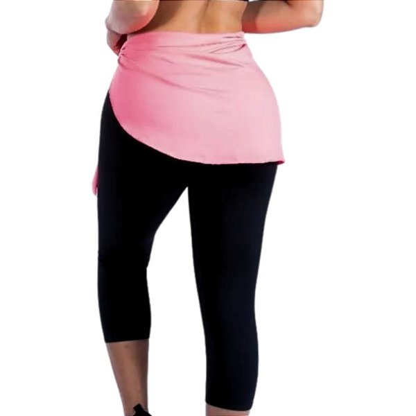 Roupa De Academia Saia Tapa Bumbum De Amarrar Treino Fitness