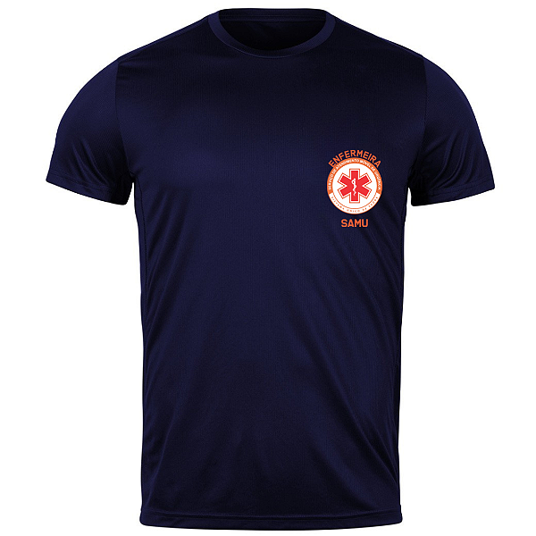 Camiseta Tradicional Enfermeira SAMU - Uniforme Profissional