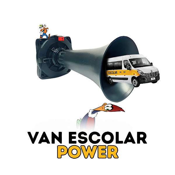 Buzina Eletronica VAN ESCOLAR - POWER