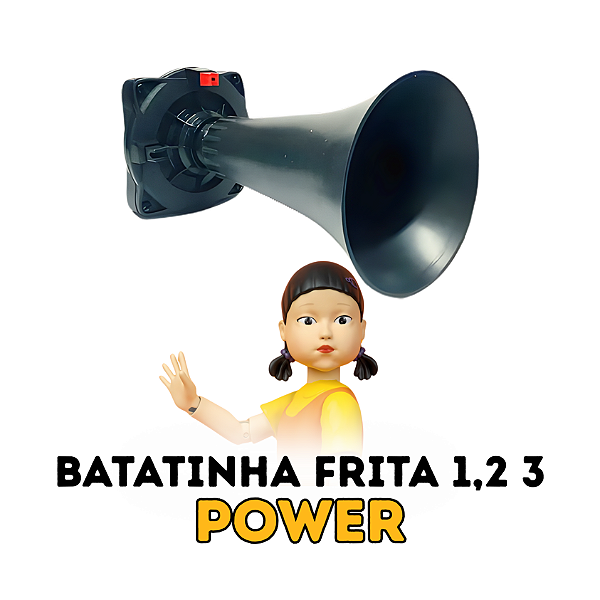 Buzina Eletronica BATATINHA FRITA 1,2 3 - POWER