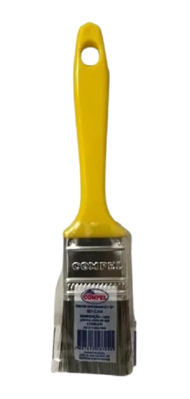 Trincha 1.1/2 Cabo Amarelo Cerda GRIS Compel 0.304