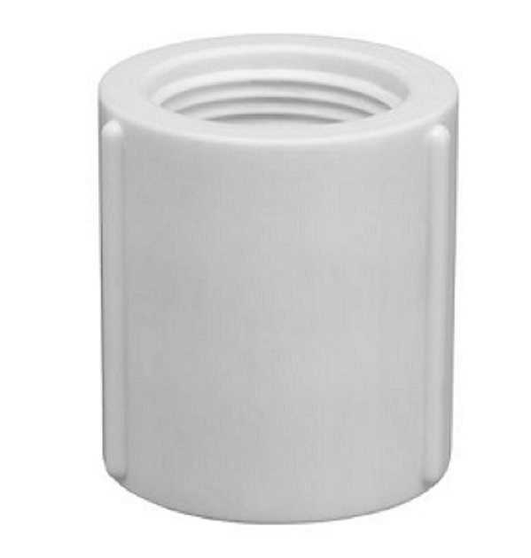 Luva Roscavel PVC Branca 2 Krona PCT 0275