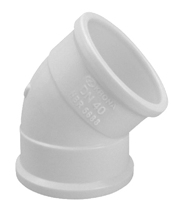 Joelho Esgoto 40MMX45 Krona PCT 0611