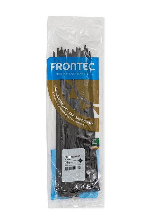 Abraçadeira NYLON 4,8 X 238MM Preta Frontec 40UN