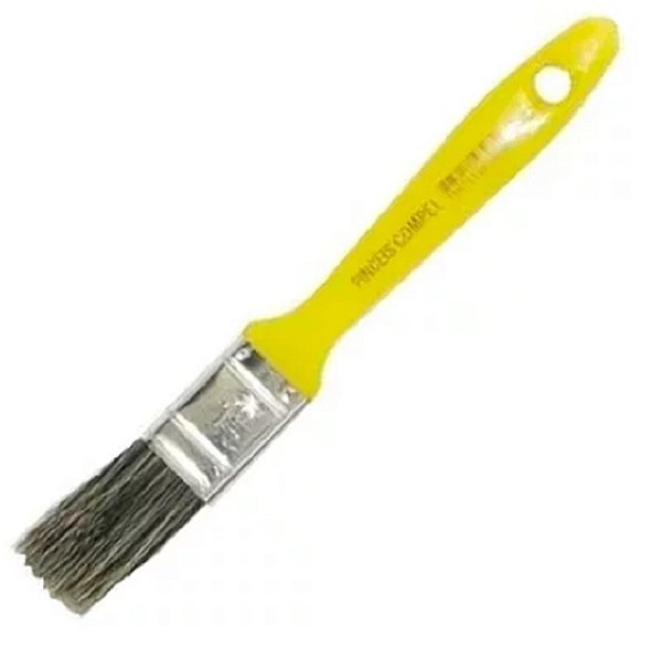 Trincha 3/4 Cabo Amarelo Cerda GRIS Compel 0.302