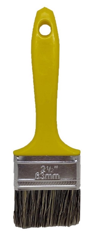 Trincha 2.1/2 Cabo Amarelo Cerda GRIS Compel 0.306