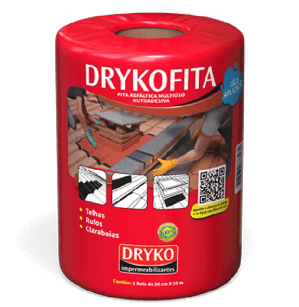 Fita Adesiva Aluminizada Terracota 20CM X 10M Rolo DRYKO
