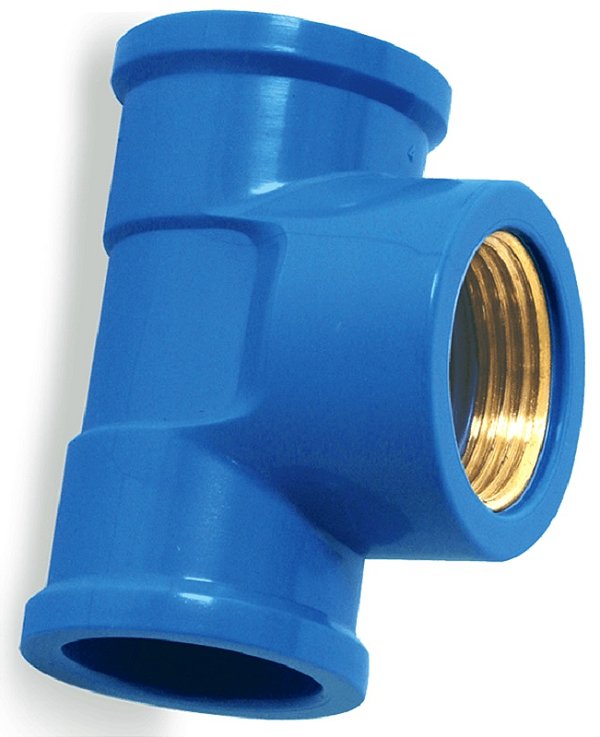 Te Azul SOLD C/BUCHA Latao 25MMX3/4 Krona UN 0505