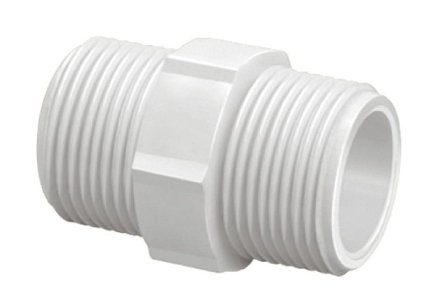 Niple Roscavel PVC Branca 1.1/2 Krona UN 0290