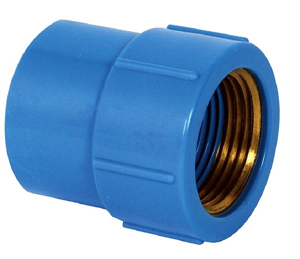Luva Azul SOLD C/BUCHA Latao 25MMX1/2 Krona UN 0503