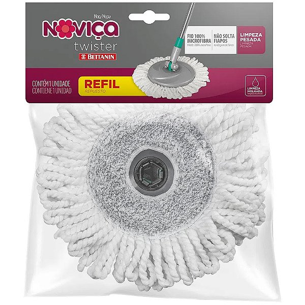 Mop Refil Noviça Twister Balde 6 Litros Bettanin BT190R