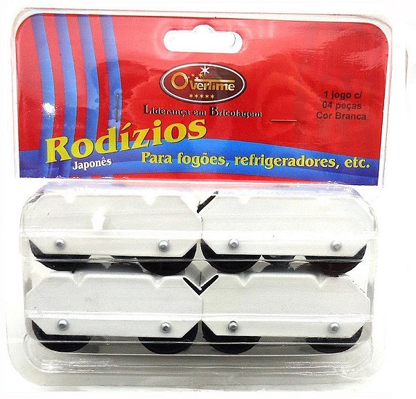 Pe GELADEIRA/FOGAO Metal C/RODIZIO Branco Overtime