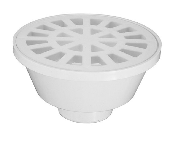 Ralo Sifonado Redondo Branco 100X38X40 Krona UN 0922