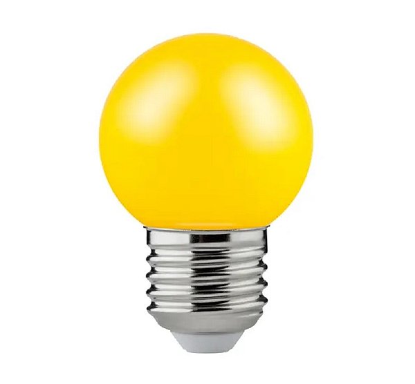 Lampada LED Bolinha Amarela Bivolt 3W E-27 UP LED