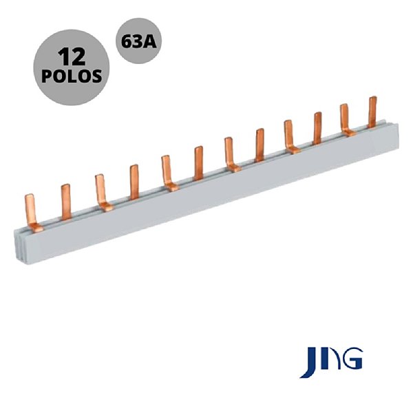 Barramento Bifasico 2X6P 63A DIN JNG