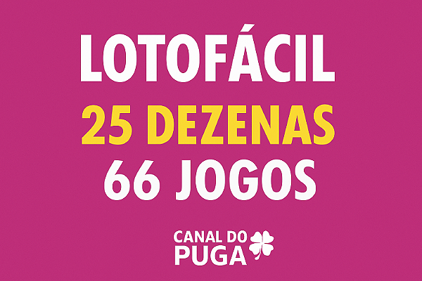 Planilha Lotofacil | Fechamento com as 25 Dezenas em 66 Apostas